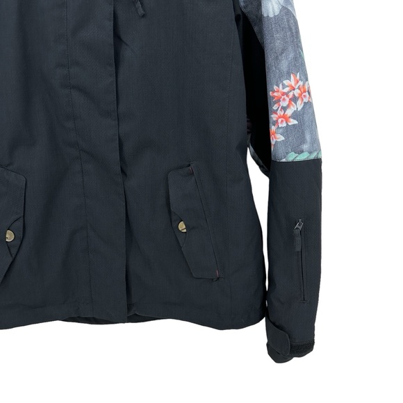 Roxy Black and Gray Floral Ski Jacket - Picture 5 of 11